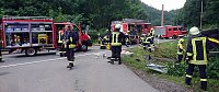 Schwerer Unfall auf B4 Bild: Schwerer Unfall auf B4