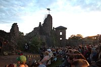 Burg in Flammen Bild: Burg in Flammen