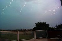 Unwetter über Bleicherode und von Schate in Richtung Werther Bild: Unwetter über Bleicherode und von Schate in Richtung Werther