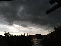 Unwetter über Bleicherode und von Schate in Richtung Werther Bild: Unwetter über Bleicherode und von Schate in Richtung Werther