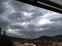 Unwetter über Bleicherode und von Schate in Richtung Werther Bild: Unwetter über Bleicherode und von Schate in Richtung Werther