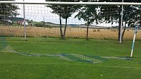 Zerschnittene Tornetze in Auleben Bild: Zerschnittene Tornetze in Auleben