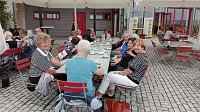 Bild: 33 erwartungsvolle Mitglieder der Kirchengemeinde Blasii-Altendorf genossen letzte Woche einen gemeinsamen Ausflug in das Eichsfeld.