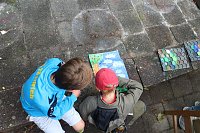 Bild: Kunst f&uuml;r alle! - beim diesj&auml;hrigen Kunstfest durfte man auch Wahlplakate verunstalten