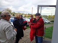 Bild: Mit Jutta Krauth auf Ost-Tour