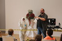 Bild: Spurensicherung in der Stadtbibliothek