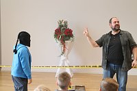 Bild: Spurensicherung in der Stadtbibliothek