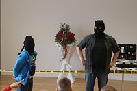 Bild: Spurensicherung in der Stadtbibliothek