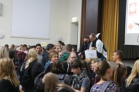 Bild: Spuren hinterlassen - mit fast 200 Studierenden war der Andrang so gro&szlig; wie noch nie