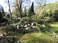 Bild: Aufr&auml;umarbeiten auf dem Hauptfriedhof