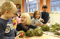 Bild: Adventsvorbereitungen an der Evangelischen Grundschule Nordhausen
