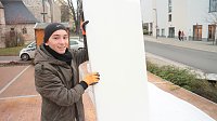 Bild: Eislaufen mitten in Nordhausen - morgen wird die Eisbahn vor der Marktpassage er&ouml;ffnet