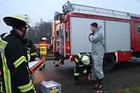 Gefahrgutzug des Landkreises im Einsatz Bild: Gefahrgutzug des Landkreises im Einsatz