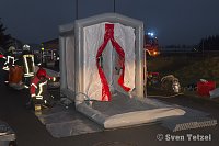 Gefahrgutzug des Landkreises im Einsatz Bild: Gefahrgutzug des Landkreises im Einsatz