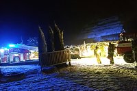 Bild: Gemeinsamer Einsatz der Hohnsteiner Feuerwehren