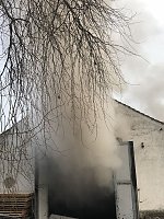 Bild: Lagerhallenbrand in Kleinfurra