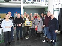 Bild: Besuch beim mdr: Gruppenbild mit Moderatorin
