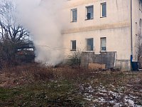 Brand in leerstehendem Wohnhaus Bild: Brand in leerstehendem Wohnhaus