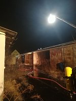 Bild: Feuer auf dem Gel&auml;nde des ehemaligen Schlachthofes. Hier brannte vor Monaten bereits ein Wohnwagen.