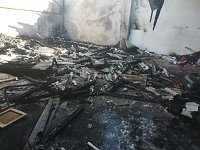 Bild: Feuer auf dem Gel&auml;nde des ehemaligen Schlachthofes. Hier brannte vor Monaten bereits ein Wohnwagen.