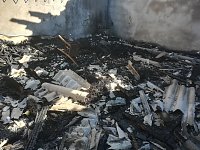 Bild: Feuer auf dem Gel&auml;nde des ehemaligen Schlachthofes. Hier brannte vor Monaten bereits ein Wohnwagen.