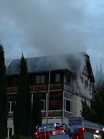 Bild: Feuer im ehemaligen Sanatorium