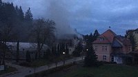 Bild: Feuer im ehemaligen Sanatorium