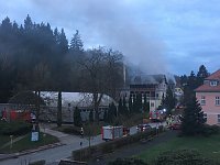 Bild: Feuer im ehemaligen Sanatorium