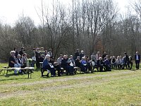 Gedenkveranstaltung am ehemaligen Außenlager Ellrich-Juliushütte, Ellrich, Gedenkort Ellrich-Juliushütte, 10. April 2018 Bild: Gedenkveranstaltung am ehemaligen Außenlager Ellrich-Juliushütte, Ellrich, Gedenkort Ellrich-Juliushütte, 10. April 2018
