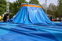 Bild: Zappelini Zelt wird aufgebaut