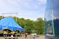 Bild: Zappelini Zelt wird aufgebaut
