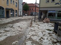 Schweres Unwetter über Sondershausen Bild: Schweres Unwetter über Sondershausen