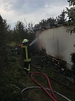 Bild: Gartenlaubenbrand in Nordhausen-Nord