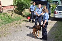 Die Polizei kam zu Besuch nach Auleben Bild: Die Polizei kam zu Besuch nach Auleben