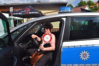 Die Polizei kam zu Besuch nach Auleben Bild: Die Polizei kam zu Besuch nach Auleben