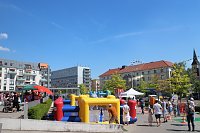 Bild: Knax-Kinderfest auf dem Parkplatz der Kreissparkasse Nordhausen