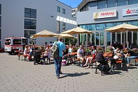 Bild: Knax-Kinderfest auf dem Parkplatz der Kreissparkasse Nordhausen