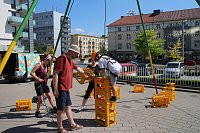 Bild: Knax-Kinderfest auf dem Parkplatz der Kreissparkasse Nordhausen