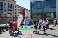 Bild: Knax-Kinderfest auf dem Parkplatz der Kreissparkasse Nordhausen