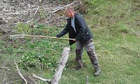 Bild: Mahd am Steilhang