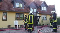 Dachgeschoss in Neustadt brannte Bild: Dachgeschoss in Neustadt brannte