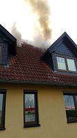 Dachgeschoss in Neustadt brannte Bild: Dachgeschoss in Neustadt brannte