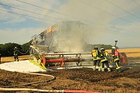 Bild: M&auml;hdrescher brannte aus