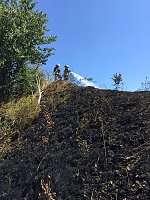 Bild: Brand in ehemaliger Kiesgrube
