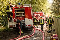 Bild: Brand am Kirchberg in Niedersachswerfen