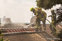 Bild: Brand am Kirchberg in Niedersachswerfen