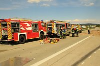 Ein Toter bei Unfall auf der A 38 Bild: Ein Toter bei Unfall auf der A 38