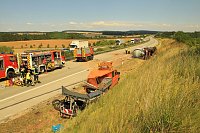 Ein Toter bei Unfall auf der A 38 Bild: Ein Toter bei Unfall auf der A 38
