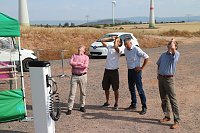 Bild: Energie f&uuml;r den Tank - direkt vom Windrad &uuml;ber Nordhausen