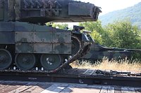 Panzer in Richtung Litauen verladen Bild: Panzer in Richtung Litauen verladen
